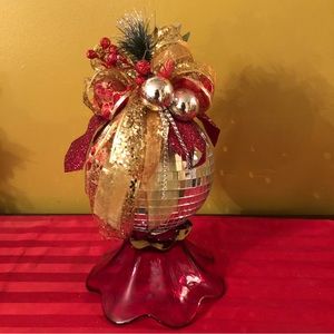 Holiday disco ball ornaments for hanging or in a center piece.